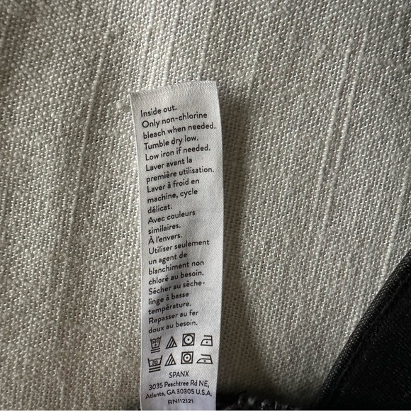 Spanx Jeans Womens Large Black Distressed Skinny High Rise Stretch Denim Pants - Picture 7 of 9